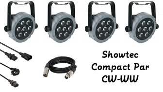 Lichtset: Showtec Compact Par CW-WW